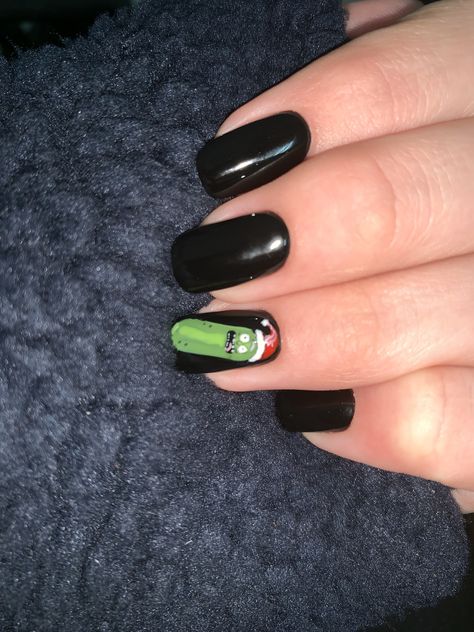 Pickle rick Pickle Rick Nails, Pickle Nails, Nails Suggestions, Rick And Morty Nails, Rick And, Rick And Morty Poster, Cartoon Nails, Pickle Rick, Mens Nails