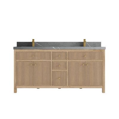 A stunning centrepiece that brings sophistication and functionality to your bathroom space, the Sonoma Teak Vanity has been meticulously crafted with premium materials and thoughtful design. Experience the harmonious fusion of form and function, with a reeded design that not only enhances the vanity’s visual appeal, but also adds a tactile element that invites a sensory experience.Designed with simplicity in mind, the Sonoma Teak Vanity includes multiple drawers and cabinets, offering ample stor Reeded Cabinets, Calacatta Laza Quartz, Calacatta Laza, 72 Vanity, Teak Vanity, Hardwood Plywood, Double Sink Bathroom, Double Sink Bathroom Vanity, Sink Bathroom Vanity