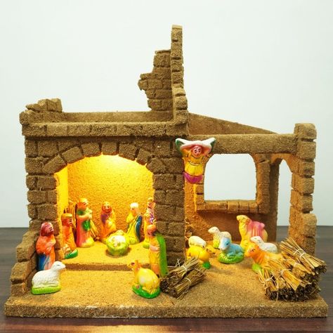 How to Make Christmas Crib | DIY Nativity Scene | Easy & Simple Home Made Crib Using Thermocol | Styrofoam | How to Make Christmas Crib | DIY Nativity Scene | Easy & Simple Home Made Crib Using Thermocol #christmascrib #christmas #christmas2021 #nativityscene... | By Craft Lead Easy Christmas Crib Ideas, Crib Ideas Christmas, Crib Ideas Christmas Diy, Christmas Crib Ideas At Home Diy, Diy Nativity Scene, Crib Diy, Christmas Crib Ideas, Crib Ideas, Crib Decoration