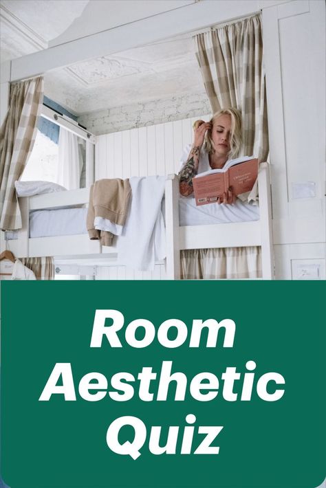 Struggling to decide how to decorate your bedroom? Discover your room aesthetic by taking this quiz. You'll get furniture ideas for your room or dorm. It even includes storage solutions and room inspiration. What Aesthetic Am I, My Room Aesthetic, Ideas For Your Room, True Aesthetic, Tidy Bedroom, Aesthetic Quiz, Tidy Room, Aesthetic Rooms, Bedroom Aesthetic