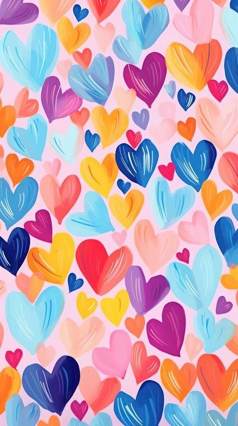 Colorful heart pattern backgrounds petal. AI generated Image by rawpixel. | free image by rawpixel.com / chu_chutima Aesthetic Background For Edits, Valentines Day Aesthetic Wallpaper, Heart Pattern Background, Happy Background, Background Editing, Valentines Patterns, Sea Wallpaper, Valentines Day Love, Summer Illustration