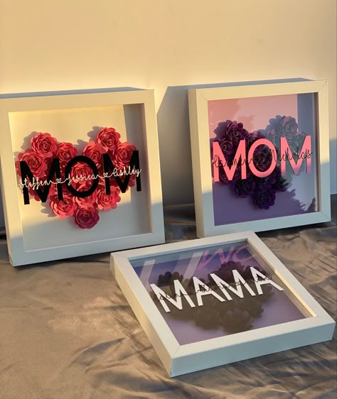 Gifts For 8 March, Custom Mothers Day Gifts, Motherdays Gift, Handmade Gift For Mom, Moms Day Gifts, Mom Shadow Box Ideas, Mothers Day Handmade Gifts, Creative Gifts For Mom, Handmade Gifts For Mom