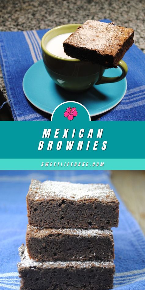 Mexican Brownies. Mexican Hot Chocolate Brownies, Spicy Brownies, Mexican Brownies, Hot Chocolate Brownies, American Dessert, Baked Sweets, Friends Recipes, American Desserts, Iron Chef