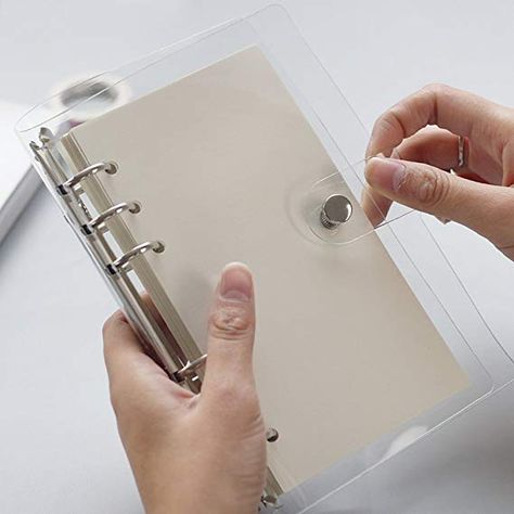 Amazon.com : Zhi Jin A5 Standard 6 Holes Clear Soft PVC Notebook Cover Protector Round Ring Binder Loose leaf Folder A5-23.518cm : Office Products Pcs Binder, Ring Binder Cover, A5 Planner Binder, 6 Ring Binder, Zipper Binder, Loose Leaf Binder, Ringed Notebook, Refillable Planner, Binder Organization