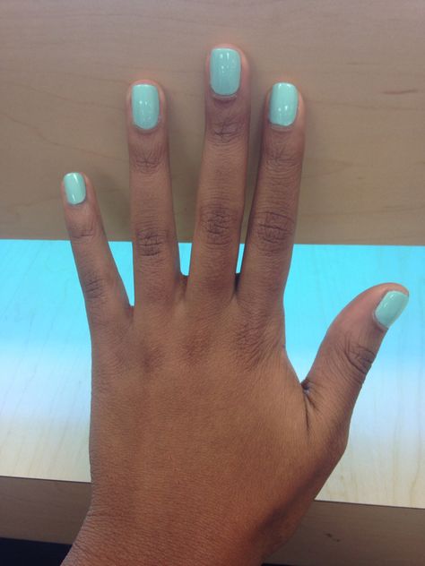 Light Turquoise Nails, Turquoise Gel Nails, Turquoise Nails, Nails Natural, Light Turquoise, Pretty Nails, Gel Nails, Nail Art, Turquoise