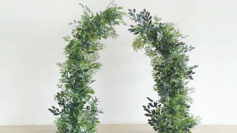 How to DIY Floral Wedding Arch – Ling's Moment Split Flower Arch Wedding, How To Make A Floral Arch Diy Wedding, Flower Pillars Wedding Diy, Diy Wedding Arch Greenery, Floral Arch Tutorial, Wedding Arch 2 Pieces, Diy Wedding Flower Pillar, Diy Faux Floral Arch, Smilax Wedding Arch