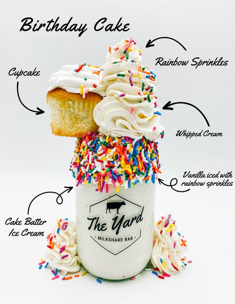 Gourmet Milkshake Ideas, Birthday Milkshakes, Milkshake Shop Design, Ice Cream Shakes Milkshakes, Milkshake Business, Sharing A Milkshake, Milkshake Ideas, Milkshake Shop, Extreme Milkshakes