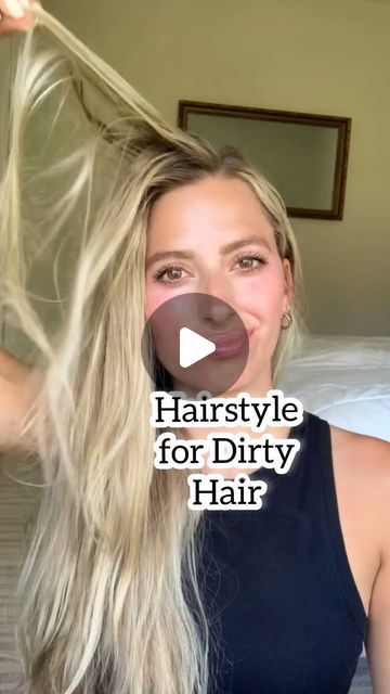 Dirty Hair Work Hairstyles, Dirty Hair Ponytail, Dirt Hair Hairstyles, Hairstyle For Dirty Hair Easy, Hairstyles For Dirty Hair Medium, Greasy Hair Hairstyles Medium, Washday Hairstyle, Day Two Hairstyles, Day 4 Hair Hairstyles