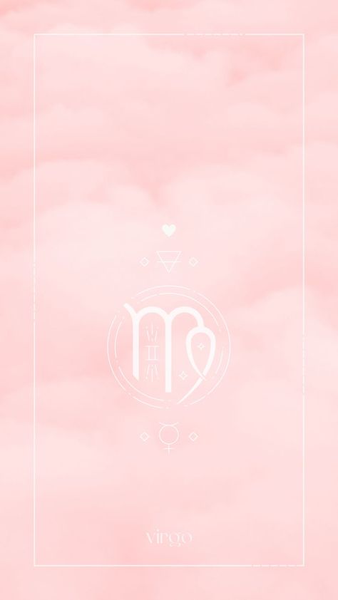 Peach Pink Aesthetic, Aesthetic Astrology Wallpaper, Virgo Wallpaper, Astrology Wallpaper, Wallpaper For Iphone, Peach Pink, Pastel Aesthetic, Pink Aesthetic, Zodiac Sign