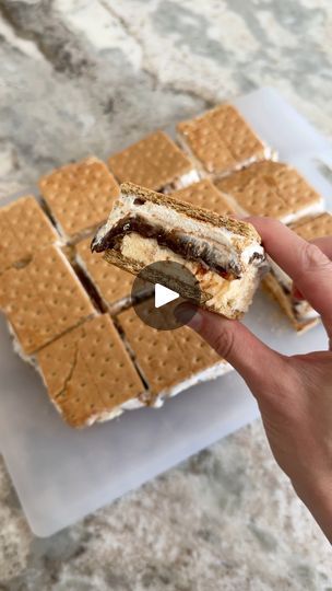 63K views · 2.1K reactions | S’mores Ice-cream Sandwiches! #dessert #easyrecipes | Sheri Wilson | Sheri Wilson · Original audio S’mores Ice Cream Sandwich, S’mores Ice Cream Sandwiches, Sheri Wilson, Box Cakes, Ice Cream Sandwich Cake, S'mores Bar, Icebox Cake, Food Favorites, Icecream Bar