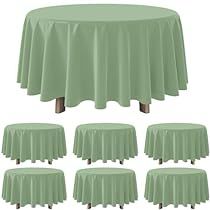 Sage Table, Sage Green Baby Shower, Green Tablecloth, Green Baby Shower, Sage Wedding, Plastic Table Covers, Baby Shower Table, Green Table, Plastic Tablecloth