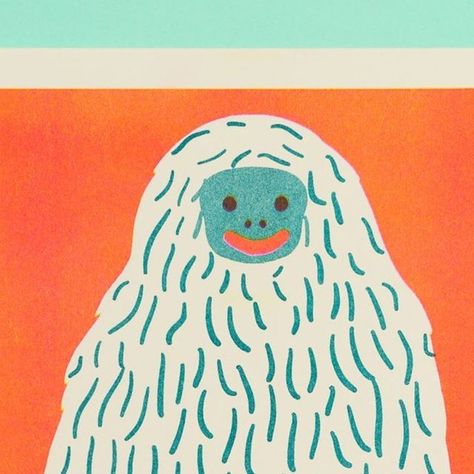 Naomi Wilkinson on Instagram: "I’ve been really enjoying the yeti bbc podcast and am now slightly convinced they’re real , what do you reckon? #illustration #yeti #ill" Nessie Illustration, Yeti Illustration, Yeti Creature, Yeti Art, Christmas Yeti, Yeti Monster, Naomi Wilkinson, Guys Back, Baby Pineapple