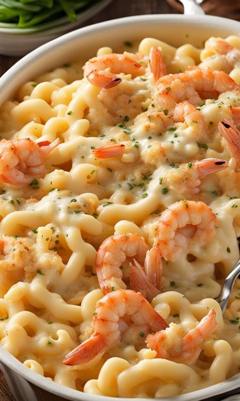 Grandma Lily's Famous Seafood Mac and Cheese Recipe: A Beachside Delight Seafood Mac And Cheese Recipe, Lobster Mac N Cheese Recipe, Seafood Mac And Cheese, Macaroni Cheese Recipes, Lobster Mac And Cheese, Cauliflower Dishes, Mac Cheese Recipes, Mac And Cheese Recipe, Instant Recipes