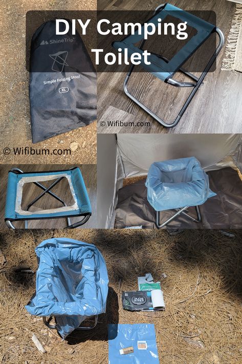 how to make a camping toilet, DIY camping bathroom solution Camping Toilet Tent, Camp Toilet, Simple Camping, Toilet Tent, Camping Bathroom, Suv Camping, Camping Hacks Diy, Travel Trailer Camping, Camping Toilet