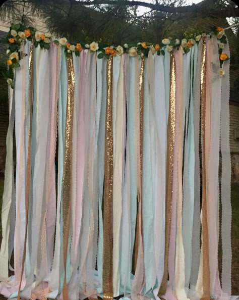 Shabby Chic Photo Backdrop, Ribbon Photo Backdrop, Fabric Photo Backdrop, Lace Backdrop, Shimmer Backdrop, Lace Backdrops, Shabby Chic Garland, Ribbon Backdrop, Shabby Chic Diy Crafts