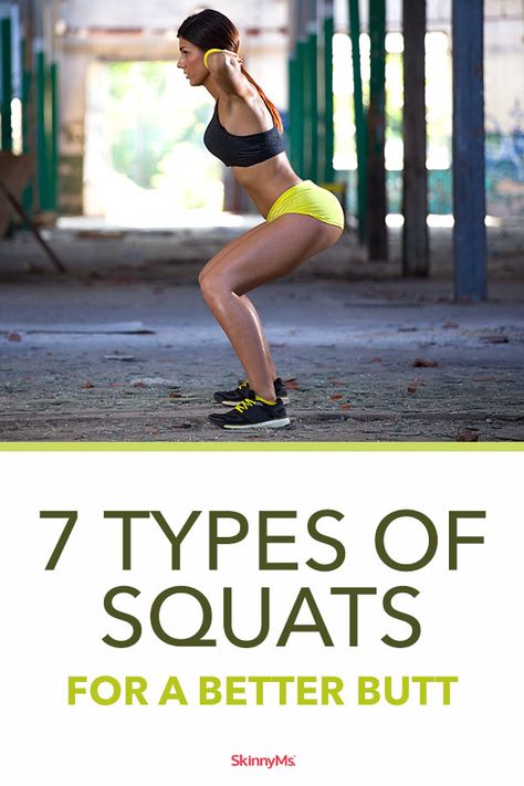 Are you happy with the way your booty looks? If not, we are about to give you 7 fabulous new ways to give yourself a natural butt lift while firming and shaping, too! Try out our 7 Types of Squats for a Better Butt to start seeing changes! Squat For Beginners, Types Of Squats, Easy Workouts For Beginners, Back And Shoulder Workout, Beginner Workouts, Fitness Routines, Squat Workout, Easy Yoga Workouts, Ab Workouts