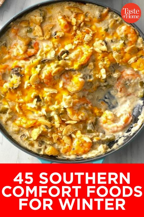 45 Southern Comfort Foods for Winter Winter Dinner Ideas Comfort Foods, Warm Supper Ideas, Dinner Recipes Winter Comfort Foods, Good Cold Weather Meals, Cold Day Comfort Food, Rainy Day Cooking Ideas, Cold Days Dinner Ideas, Best Recipes For Dinner Comfort Foods, Home Style Meals Comfort Foods