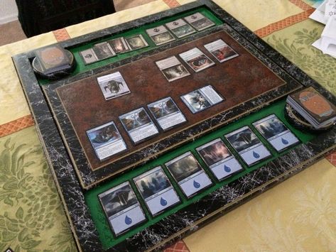 Game Board Storage, Magic Card Game, Card Game Table, Crazy Home, Mtg Cards, Gathering Table, Magical Accessories, Wood Art Projects, Board Storage