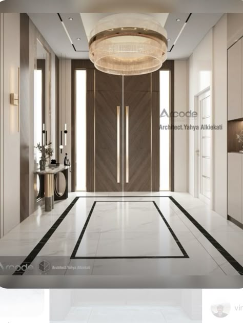 Villa Entrance Door Design, Villa Entrance Design Interiors, Entrance Area Design, Foyer Area Design, Villa Entrance Design, Modern Entrance Hall, Houses Entrance, Luxury Houses Entrance, Villa Entrance