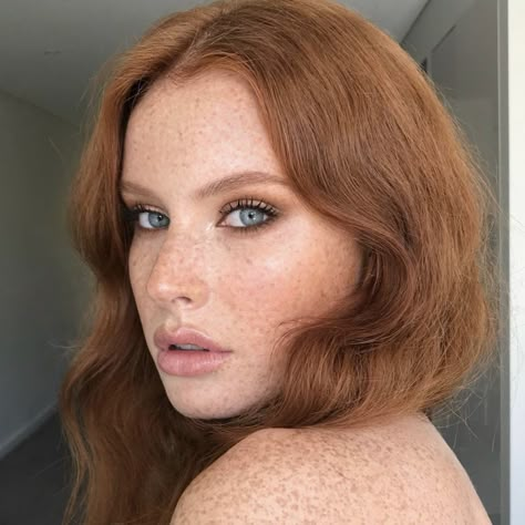 Bridal Makeup Freckles, Makeup For Ginger Hair, Moody Beach Photoshoot, November Makeup, Color For Long Hair, Red Hair Brides, Bridal Hair Looks, Natural Red Head, Wedding Makeup Redhead