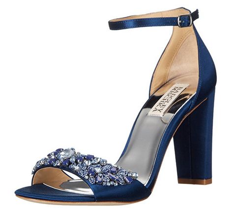 24 Best Something Blue Wedding Shoes: Low Heel, High Heel, Flats | EB Blue Wedding Shoes Low Heel, Rustic Wedding Shoes, Shoes Everyday, Navy Wedding Shoes, Navy Blue Heels, Navy Heels, Wedding Shoes Low Heel, Navy Blue Shoes, Jeweled Shoes