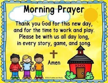 Homeschool Prayer, Preschool Prayer, Morning Prayer For Kids, Classroom Prayer, Back To School Prayer, Verses For Kids, Bible Crafts Sunday School, Christian Preschool, Preschool Bible Lessons