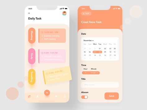 การออกแบบ Ui Ux, Application Ui Design, Desain Ux, Task Management App, To Do App, Ui Design Mobile, Event App, Ui Ux 디자인, Ux App Design