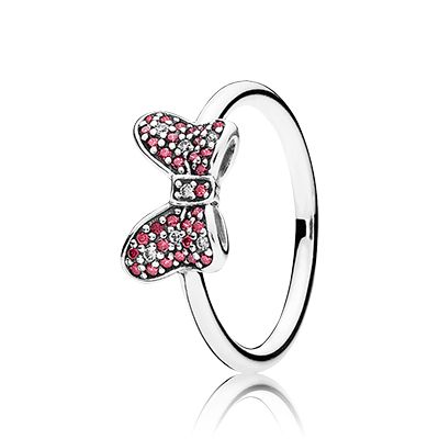 PANDORA | Disney Minnie bow silver ring with red and clear cubic zirconia Pandora Rings Princess, Pandora Princess, Disney Rings, Pandora Charms Disney, Charms Pandora, Minnie Bow, Disney Charms, Sparkly Ring, Pandora Disney