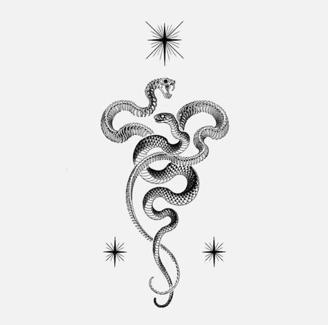 Snake Tattoo Meaning, Serpent Tattoo, Female Tattoos, Kunst Tattoos, Snake Tattoo Design, Illustration Tattoo, Meaningful Tattoos For Women, Geometric Tattoos, Inspiration Tattoos