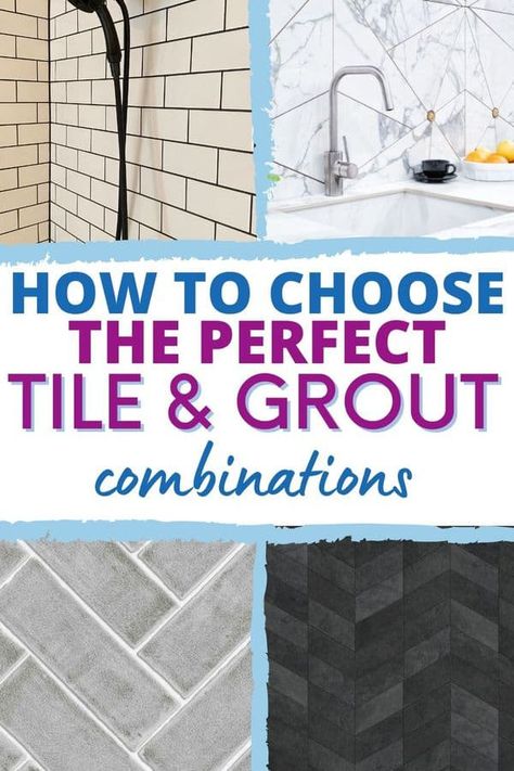 Grey Grout Bathroom, Dark Grey Subway Tile, Grey Tile Grout, Black Tiles Kitchen, Blue Herringbone Tile, Dark Tile Floors, Tile Grout Color, Grout Colors, Dark Blue Tile