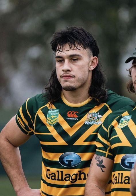 Rugby Mullet, Guys References, Nrl Players, Mullet Hair, Brisbane Broncos, White Guys, Rugby Men, Nba Pictures, Rugby Players