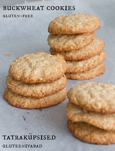 Tatraküpsised. Buckwheat cookies. Buckwheat Cookies, Buckwheat Flour Recipes, Buckwheat Recipes, Gluten Free Sweet, Gf Desserts, Gluten Free Sweets, Gf Recipes, Foods With Gluten, Gluten Free Cooking