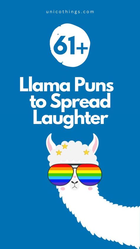 Get ready to take a wild ride of laughter with these hilarious llama puns that will have you spitting out your drink with laughter. Whether you're a fan of these adorable animals or need a good giggle, these puns will make your day brighter. Llama Puns, Witty Comebacks, Double Entendre, Animal Puns, Cute Llama, Sixth Grade, Adorable Animals, A Fan, Brighten Your Day