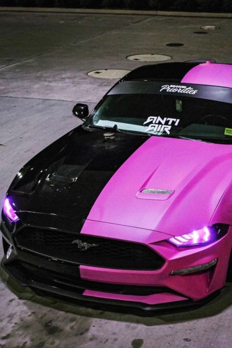 Pink Mustang, Quotes Car, Fastest Car, Mustang Girl, 2017 Ford Mustang, Car Quotes, Car Drawing, Girly Car, Car Organizer