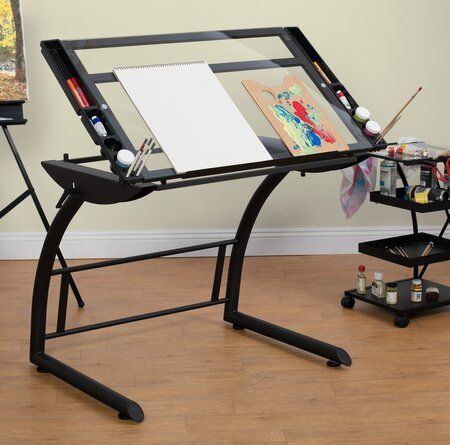 Home Art Studios, Art Desks, Rangement Art, Drawing Designs, Drawing Desk, Art Studio Room, Art Studio Design, Backyard Studio, Drafting Table