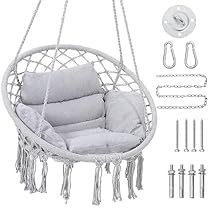 Boho Hanging Chair, Macrame Hammock Chair, Macrame Hammock, Minimal Storage, Macrame Swing, Bedroom Porch, Hanging Chair Outdoor, Chair Frame, Swing Chair