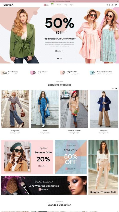 Professional Shopify Theme - Aaraa Fashion Website Design, Online Store Design, Best Shopify Themes, Ecommerce Web Design, Shopify Website Design, Online Shop Design, Shopify Design, Ecommerce Website Design, Fashion Themes