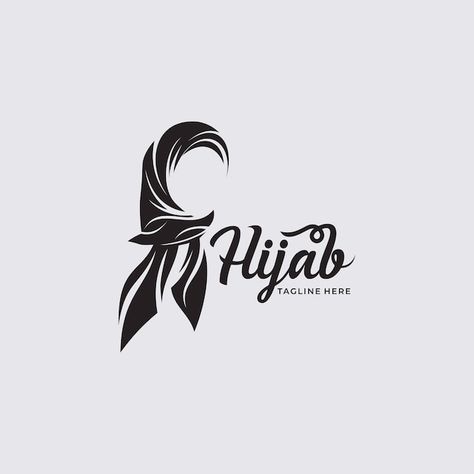 Fashion Logos Ideas, Logo Brand Tudung, Logo Tudung Fareha, Hijab Logo Design Idea, Logo Tudung Selendang, Logo Tudung Shawl, Hijab Logo, Clothing Logo Design, Cute Baby Quotes