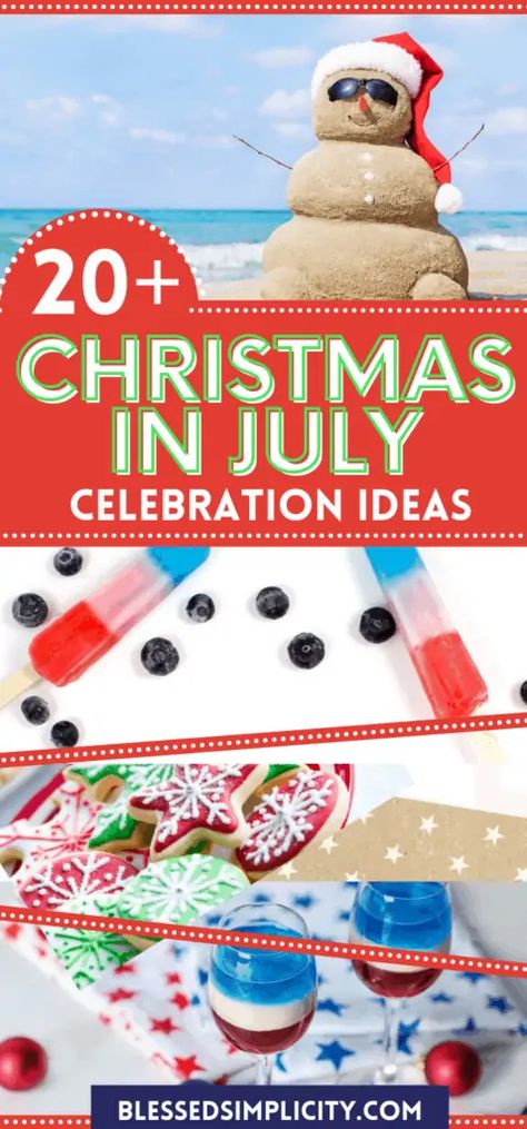 Christmas Host, Christmas In July Decorations, Christmas In July Party, Different Christmas Trees, July Holidays, July Ideas, Hosting Christmas, Summer Christmas, Little Christmas Trees