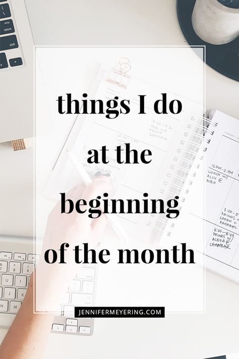 Things I Do at the Beginning of the Month - My monthly routine has ebbed, flowed, and changed much over the past 10 years. However, I think I have finally found my perfect monthly checklist. New Month Routine, Monthly Planning Routine, Monthly Check In, Monthly To Do, Beginning Of Month, Monthly Vision Board, Create Routine, Monthly Planner Ideas, Academic Portfolio