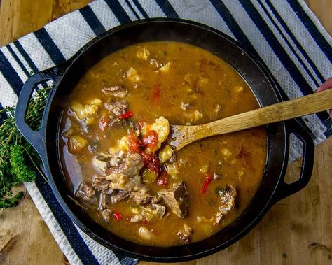 St. Kitts and Nevis: Goat water stew Goat Water Recipe, Goat Water, Caribbean Foods, Saint Kitts, Slow Cooker Stew, Buttermilk Chicken, Goat Meat, Caribbean Cuisine, Saint Kitts And Nevis