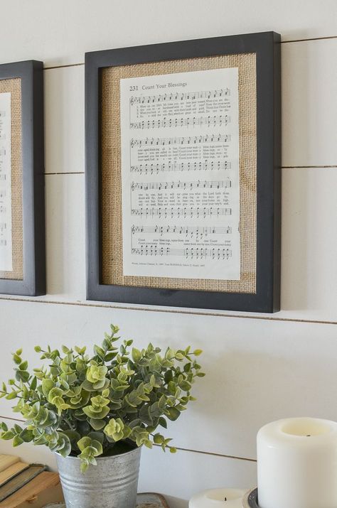 You could print out the music notes to "your song" and frame it!! DIY Framed Vintage Hymnal Sheet Music Hymnal Sheet Music, Framed Sheet Music, Piano Decor, Music Room Decor, Dekor Diy, Cute Dorm Rooms, Traditional Interior Design, Music Decor, Music Sheets