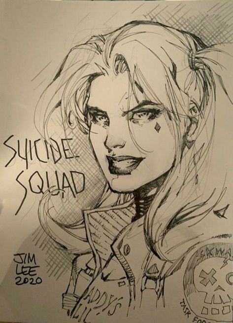 Batman Art Drawing, Jim Lee Art, Comic Art Sketch, Harley Quinn Drawing, Comic Face, Comic Book Drawing, Comic Book Art Style, Graphic Novel Art, Jim Lee