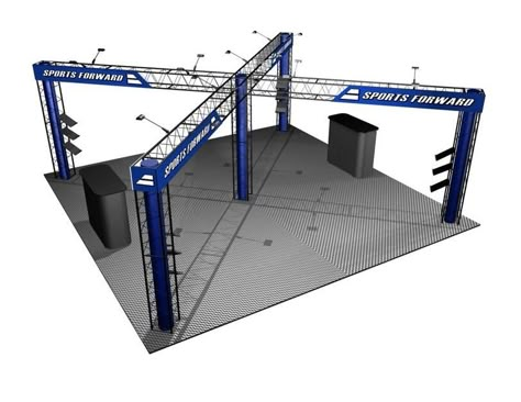 Truss Lighting, Convention Display, Exhibit Booth Design, Drape Curtains, Lighting Truss, Truss Design, Truss Structure, Exhibition Display Design, Industrial Age