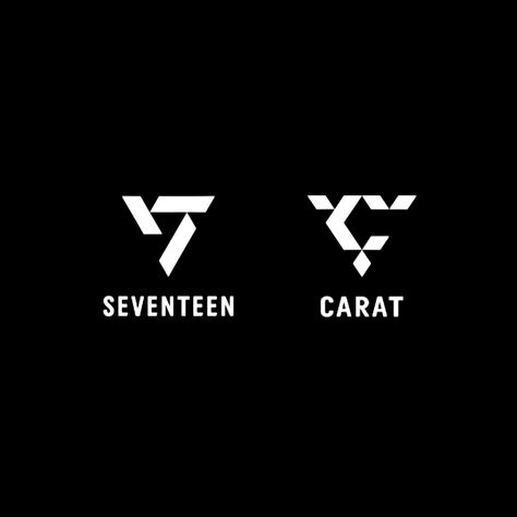 Seventeen Tshirt Ideas, Seventeen Tshirt Design, Seventeen Kpop Tattoo, Carat Tattoo Seventeen, Seventeen Symbol, Seventeen Carat Logo, Seventeen Logo Aesthetic, Seventeen Logo Design, Seventeen Embroidery