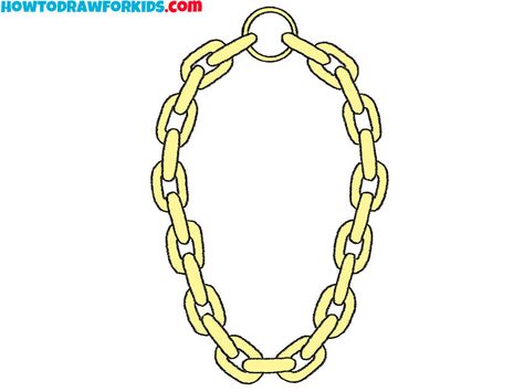 how to draw a chain for kindergarten Gold Chain Drawing, Pet Diy, Arm Drawing, Art Concepts, Be Interesting, Coloring Supplies, Drawing Tutorial Easy, Pencil And Paper, Neck Chain