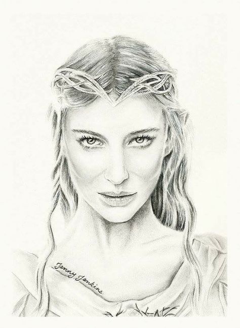 awesome drawing - Galadrial John Howe, Hobbit Art, Painting Horse, Lotr Art, Heroic Fantasy, Pirate Woman, Fantasy Fiction, The Lord Of The Rings, Legolas