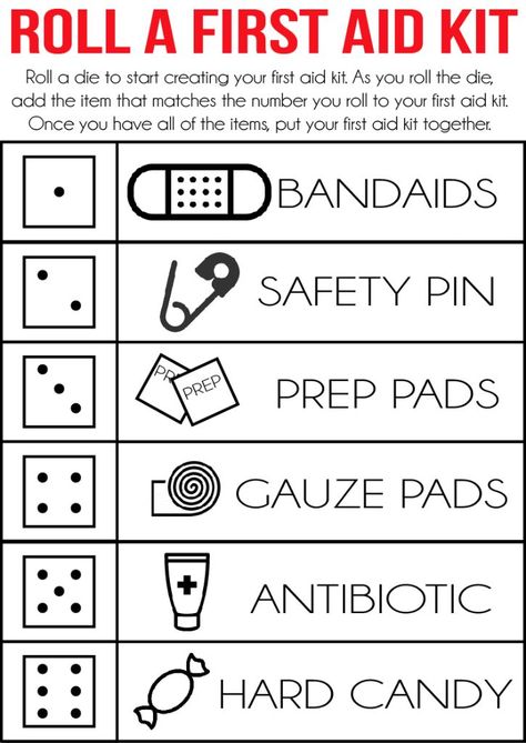 This roll a first aid kit is such a fun girls camp certification idea or even for girl scouts! Such a fun way to teach what goes in a basic first aid kit certification. Basic First Aid Kit, Diy First Aid Kit, First Aid For Kids, Cub Scout Activities, Camping First Aid Kit, Basic First Aid, Girl Scout Daisy, Girl Scout Camping, Girl Scout Activities