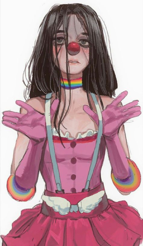 Arte 8 Bits, Cute Clown, Ace Attorney, Arte Inspo, Art Inspiration Drawing, A Drawing, Art Reference Photos, Girl Drawing, Art Reference Poses