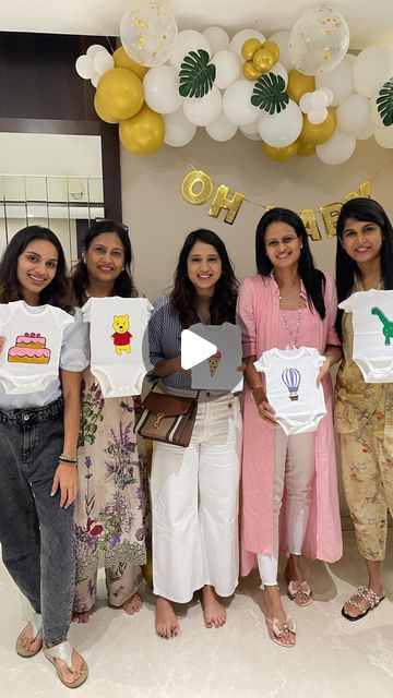 Kids Palette Art Parties on Instagram: "Baby Shower, but different!!

Here’s to a beautiful afternoon setting up a onesie painting activity for this lovely bunch who designed the cutest outfits for the newborn. 

One of the most beautiful moments I have experienced!

Heart is full!

Get in touch to book a creative and immersive experience!

#babyshower #babyshowerideas #onsiepainting #onesie #mumtobe #pregnantlife #familylove #18weekspregnant #19weekspregnant" Baby Shower Arts And Crafts Activities, Onesie Painting Party, Baby Shower Painting, Baby Shower Painting Ideas, Baby Shower Painting Activity, Onesie Painting Ideas, Painting Onesies Ideas, Painted Onsies Diy, Baby Shower Painting Onesies